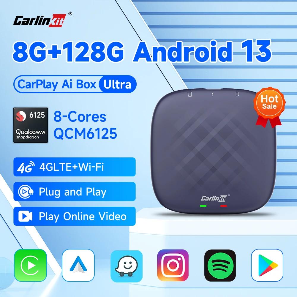 CarlinKit 8G + 128G ȵ̵ 13 CarPlay TV AI Box Ultra QCM6125 8 ھ  CarPlay  YouTube Netflix IPTV FOTA ׷̵  ȵ